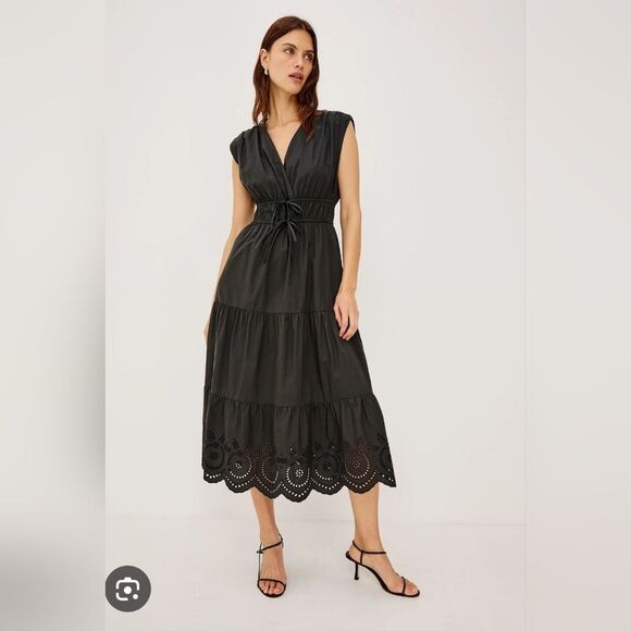 Rails Dresses & Skirts - Rails Lucia Dress Black Eyelet Dress sz Large 268$